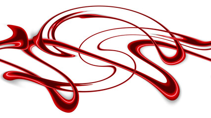 赤い波型の抽象的な背景テクスチャ