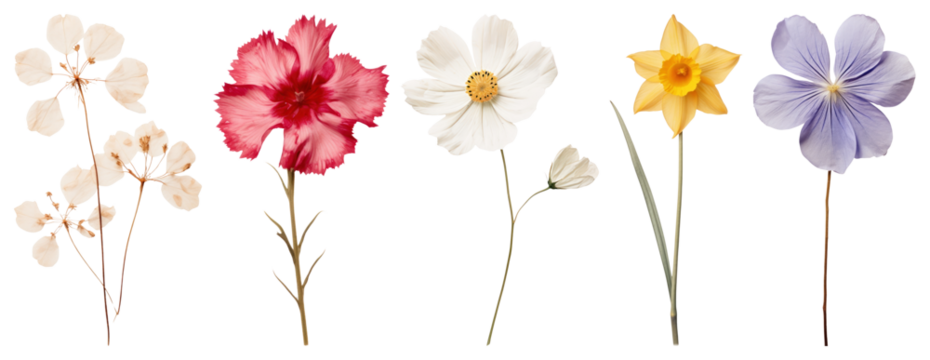 Colorful botanical floral illustrations - Powered by Adobe