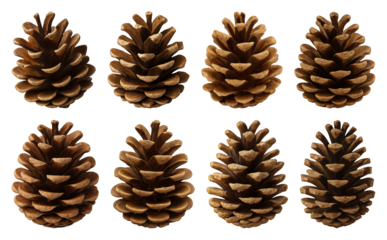 PNG Natural pine cones isolated background, transparent background