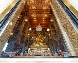 Buddha statue, the principal Buddha image in Wat Suthat