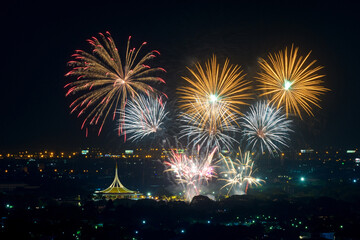 Annual Fireworks Festival at Suan Luang Rama IX Park, Bangkok