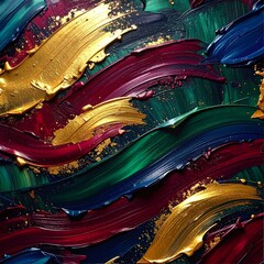 Dark Luxury Impasto Oil Brush Texture &ndash; Seamless Premium Abstract Pattern