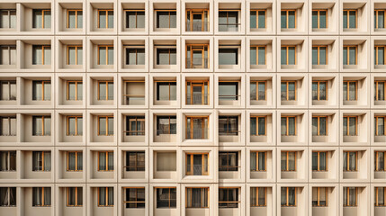 Modern building with many windows