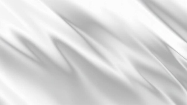 A close-up view of flowing white fabric with soft textures and gentle folds creating a smooth and elegant appearance.