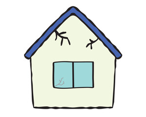 放置された空き家　住宅街　リフォーム