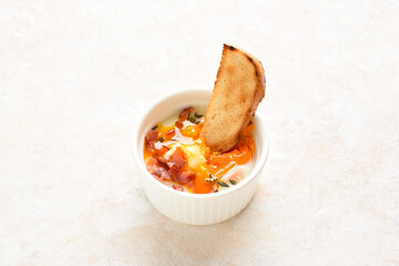 Eggs en cocotte (baked eggs)