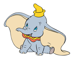 icon logo kid elephant vector design