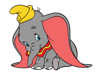 icon logo kid elephant vector design