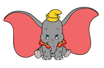 icon logo kid elephant vector design
