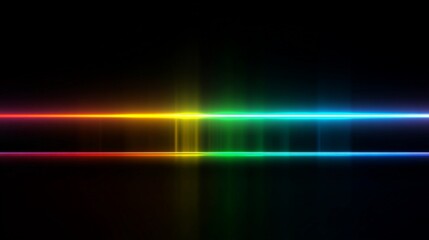 Captivating rainbow spectrum beams emanate against a stark black background, creating an abstract, vibrant visual that embodies creativity and dynamic energy.