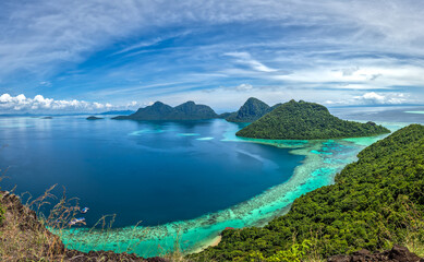 Bohey Dulang Island Aerial View
