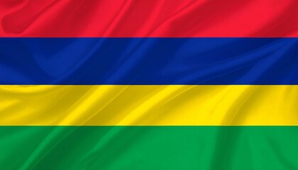 Naklejka premium flag of Mauritius