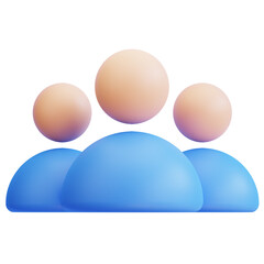 3D Group of Users Icon