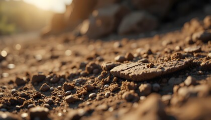 Dry Soil Macro Texture Outdoors