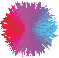 Obraz premium pink flower on white