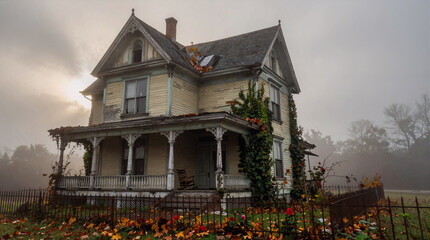 Old abandoned Victorian house