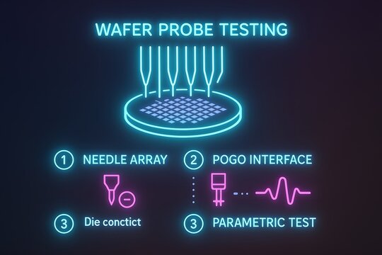 Wafer Probe Testing with DUT Interface and Parametric Measurement for Semiconductor QA