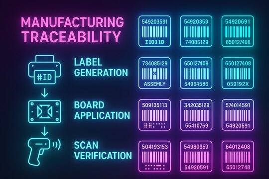 Neon Barcode and QR Code Scanning for Product Traceability Systems - Powered by Adobe