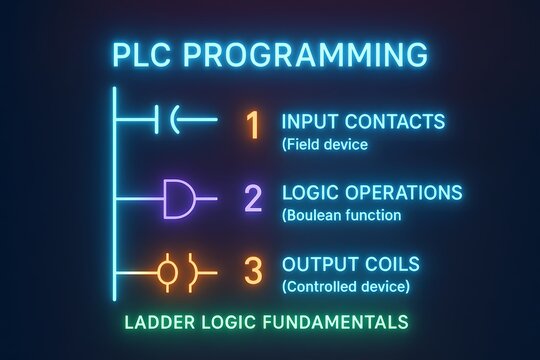 PLC Ladder Logic Programming and Industrial Automation Training