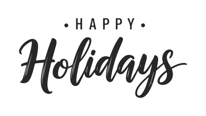 Celebrate the joy of the festive season with our Happy Holidays lettering, perfect for adding a touch of cheer to your greetings and decorations