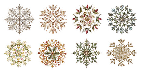 Intricate vintage floral mandala designs