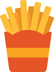 Crispy Golden French Fries in a Carton