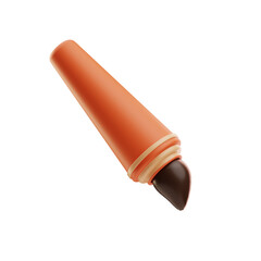 Lipstick Illustration in Cone Shape