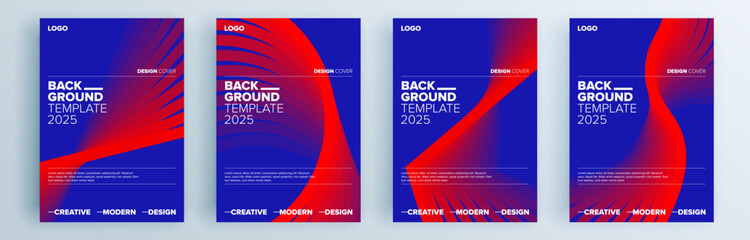 Modern abstract covers set, minimal covers design. Colorful geometric background, vector illustration. © Lepusinensis