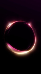 Glowing pink and orange soft gradient sphere with warm neon highlights on a clean dark backdrop. Smooth abstract energy form with modern futuristic lighting for stylish design compositions.