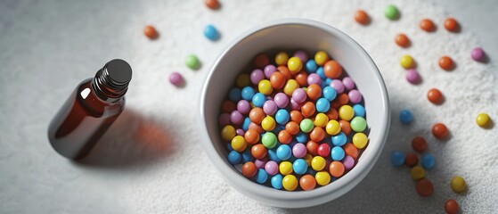 Vibrant Homemade Candy Assortment in Bowl