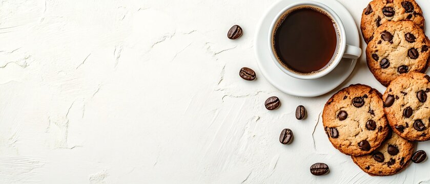 Delicious Homemade Cookies and Coffee Cup