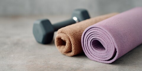 Purple yoga mat