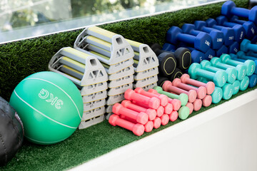 Fitness Equipment Set Outdoors