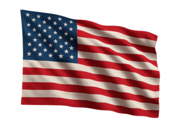 American flag waving in the wind, a patriotic symbol of the united states, representing freedom, democracy, and nation