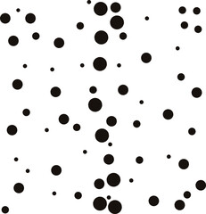 The texture consists of dots of varying sizes that simulate atoms or gases.