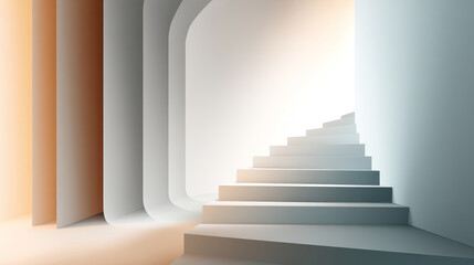 Obraz premium Abstract blurred empty interior space of college or university study. Blurred classroom with bookshelves with defocus effect. use for background or backdrop in bookstore, business or education resour