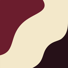 Abstract Wine and Cream Organic Wavy Background