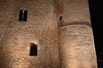 Castello dei Conti di Modica at Nigth in Sicily