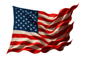 American flag waving proudly, symbolizing patriotism, freedom, and national identity for citizens of united states