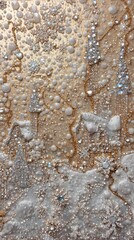 Winter Crystal Snow Village Art
