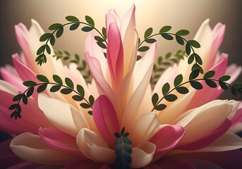 Graceful floral arrangement featuring soft petals and delicate vines