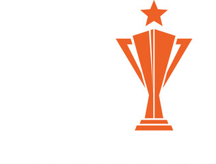 Trophy Award Icon. Winner Prize, Success Achievement, and Victory Symbol Vector.