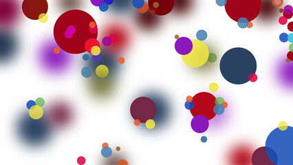 Abstract confetti dot background long banner colorful dots abstract pattern light background decorative element blank copy space playful design celebration style on transparent background