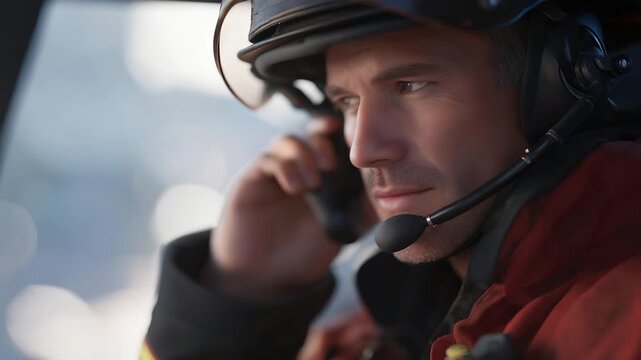 AI-driven firefighter simulator generating unpredictable emergency events to train 911 teams under stress and time pressure. cinematic color correction, natural uneven lighting yet gentle