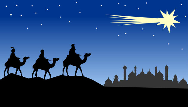 Los tres Reyes Magos de oriente