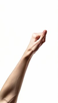 Extended arm with hand reaching out