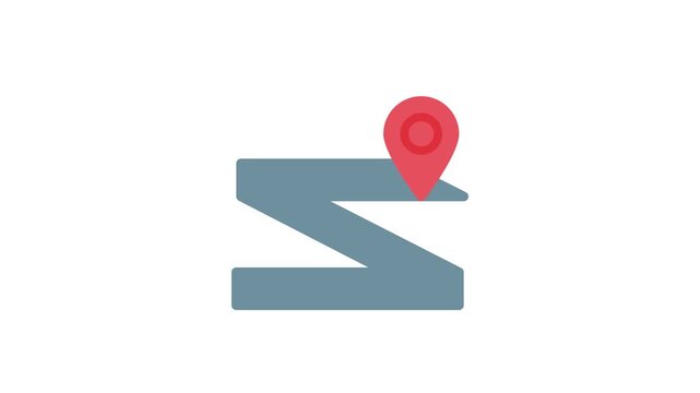 Zoom in icon featuring a magnifying glass over a map, indicating a closer view of a specific location.