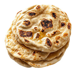  Indian Naan Bread. Isolated on transparent background.png