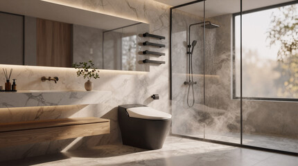 Contemporary high-end toilet room