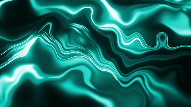 Abstract background featuring flowing waves of colorful liquid animation